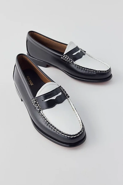 Shop G.h.bass G. H.bass Weejuns Whitney Loafer In Black/white, Women's At Urban Outfitters