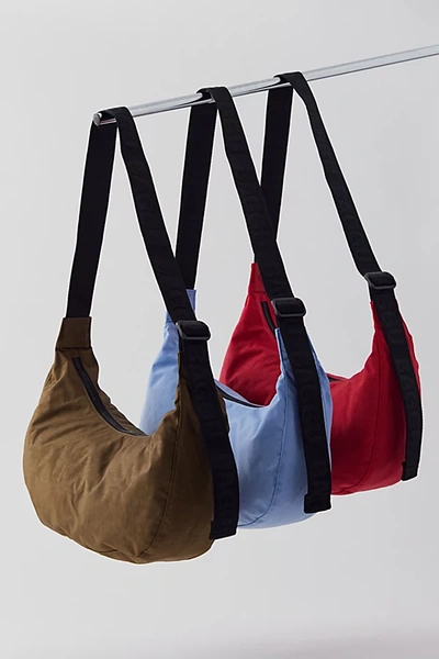 Shop Baggu Medium Nylon Crescent Bag In Seaweed At Urban Outfitters