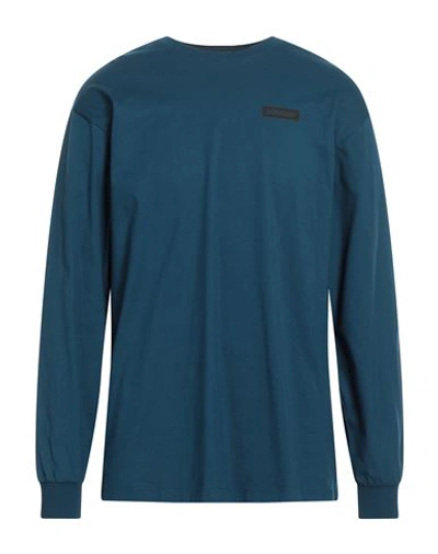 Shop Dondup Man T-shirt Deep Jade Size L Cotton In Blue