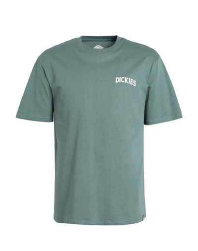 Shop Dickies Elliston Tee Ss Dark Man T-shirt Sage Green Size Xl Cotton