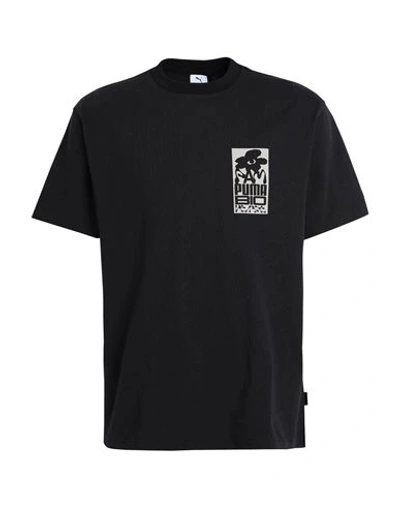 Puma X P.a.m. Perks And Mini Puma X P. A.m. Perks And Mini Puma X P. A.m. Graphic Tee T-shirt Black Size M Cotton, Polyester In Black