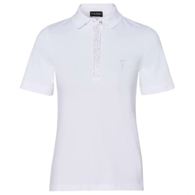 Golfino Women's The Melania Short Sleeve Polo In White In White