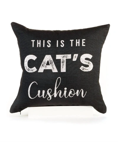 Shop Giftcraft Cats Cushion In Black