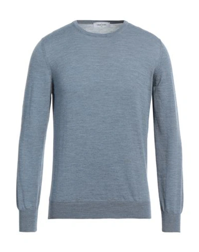 Shop Gran Sasso Man Sweater Pastel Blue Size 40 Virgin Wool