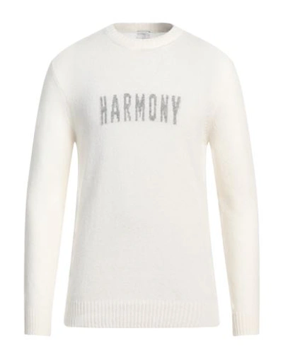 Shop Eleventy Man Sweater White Size L Cashmere, Silk, Polyester