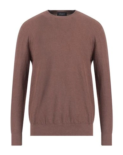 Shop Drumohr Man Sweater Brown Size 44 Cotton