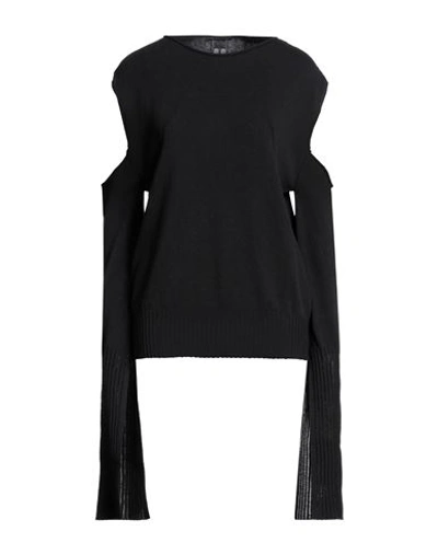 Shop Rick Owens Woman Sweater Black Size Xl Cotton