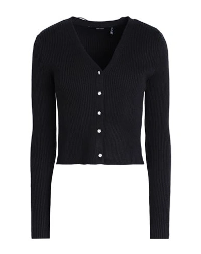 Shop Vero Moda Woman Cardigan Black Size Xl Livaeco By Birla Cellulose, Polyester, Nylon