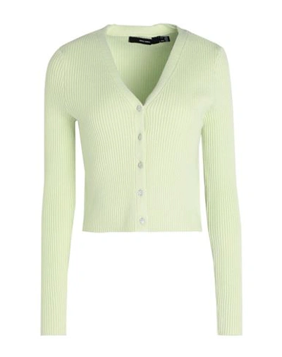 Shop Vero Moda Woman Cardigan Light Green Size Xl Livaeco By Birla Cellulose, Polyester, Nylon