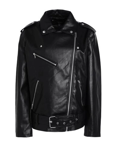 Shop Vero Moda Woman Jacket Black Size Xl Polyester, Polyurethane