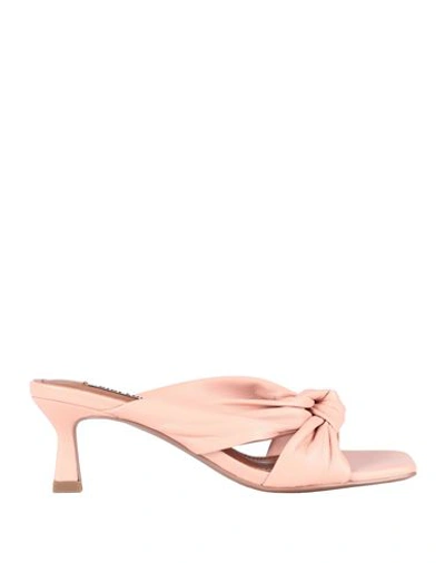 Shop Bibi Lou Woman Sandals Salmon Pink Size 8 Soft Leather