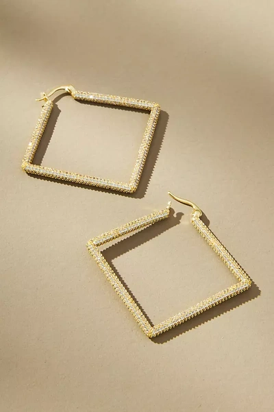 Shop Uncommon James Girl Boss 2.0 Geometric Hoop Earrings In Gold