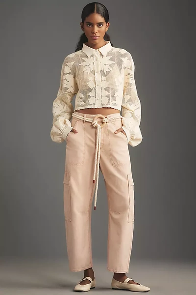 Citizen Of Humanity Marcelle Cargo Barrel Pants In Pink