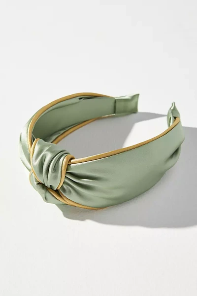 Shop By Anthropologie Everly Knot Headband In Green