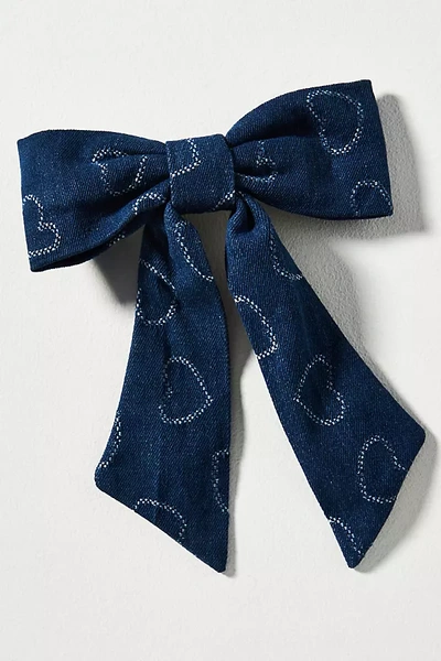 Shop Sister Jane Prize Heart Hair Bow In Blue