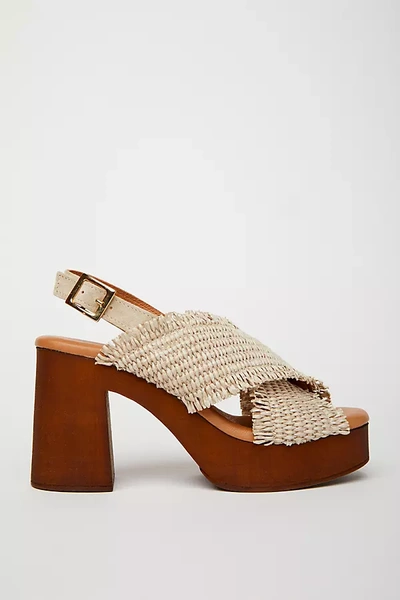 Shop Cordani Wendy Platform Sandals In Beige