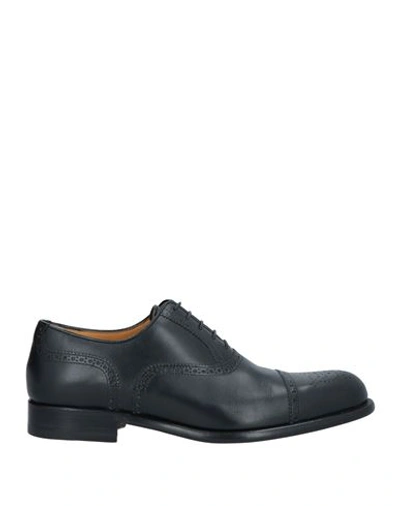 Shop A.testoni A. Testoni Man Lace-up Shoes Black Size 6.5 Soft Leather