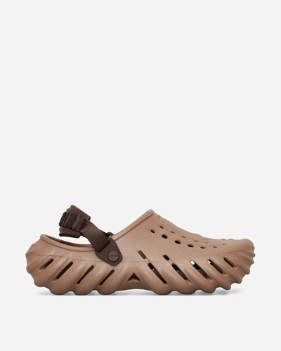 Crocs Echo Clogs Latte In White