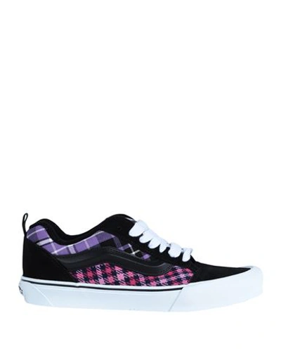 Shop Vans Knu Skool Woman Sneakers Black Size 8 Leather, Textile Fibers