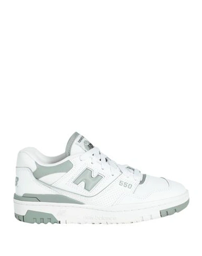 New Balance Woman Sneakers White Size 8 Leather, Textile Fibers In White