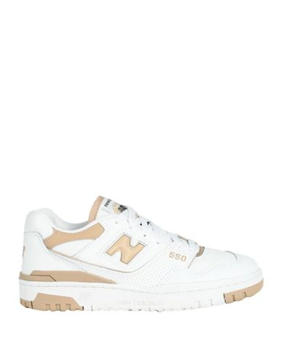 New Balance Woman Sneakers White Size 7 Leather In White