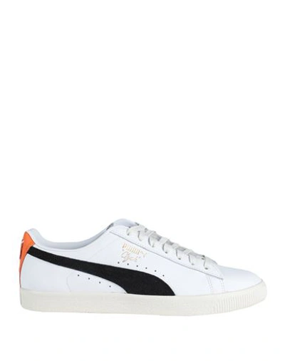 Shop Puma Clyde Base L Man Sneakers White Size 9 Leather