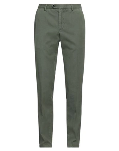Shop Drumohr Man Pants Military Green Size 32 Cotton