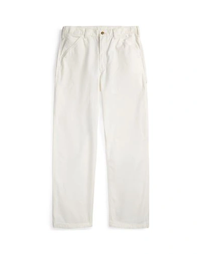 Shop Polo Ralph Lauren Man Pants White Size 31w-32l Cotton