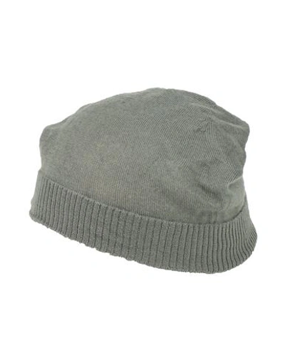 Shop Rick Owens Man Hat Military Green Size Onesize Cashmere