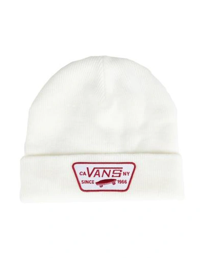 Shop Vans Mn Milford Beanie Man Hat Ivory Size Onesize Acrylic In White