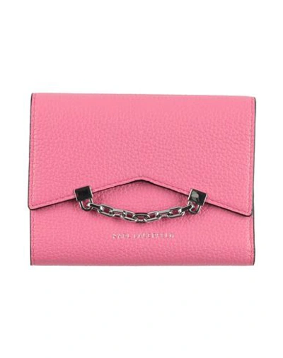 Shop Karl Lagerfeld Woman Wallet Pink Size - Bovine Leather