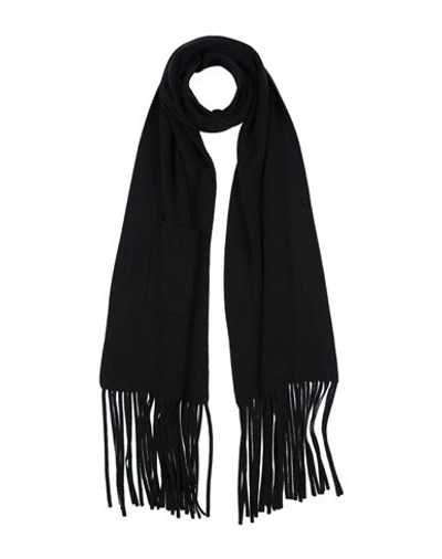 Shop Sminfinity Woman Scarf Black Size - Cotton, Cashmere