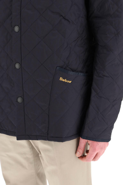 Shop Barbour Heritage Liddesdale Quilted Jacket In Blue