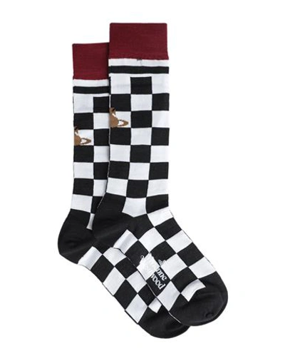 Shop Vivienne Westwood Man Socks & Hosiery Black Size 5 Merino Wool, Polyamide, Elastane