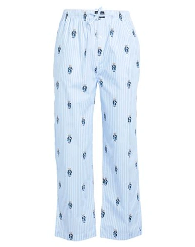 Shop Polo Ralph Lauren Man Sleepwear Sky Blue Size L Cotton