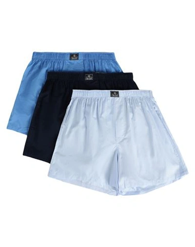 Shop Polo Ralph Lauren Cotton Boxer 3-pack Man Boxer Sky Blue Size L Cotton