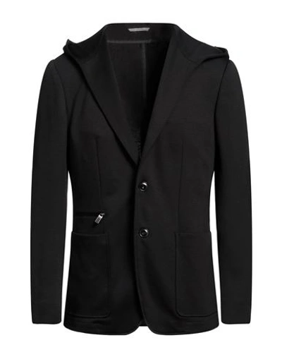 Shop Canali Man Blazer Black Size 40 Wool, Polyamide