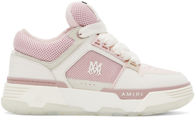 Shop Amiri Pink Ma-1 Sneakers In Pink-nappa