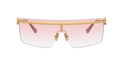Miu Miu Woman Sunglass Mu 50zs In Clear Gradient Pink