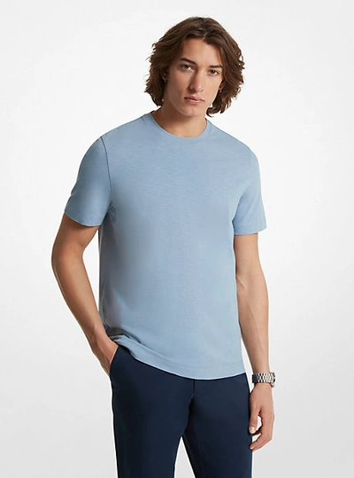 Shop Michael Kors Cotton T-shirt In Blue