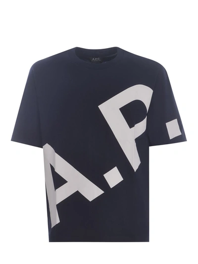 Shop Apc A.p.c.  T-shirts And Polos Blue