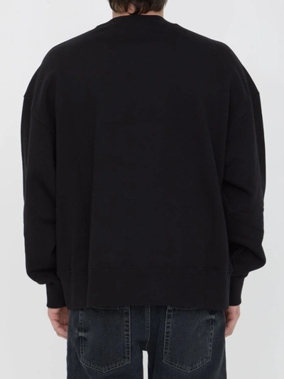 Shop Palm Angels Milano Sweatshirt In Black