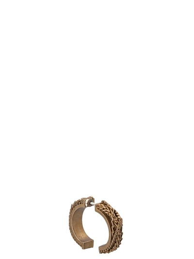 Shop Mm6 Maison Margiela Single Chain Earring In Gold