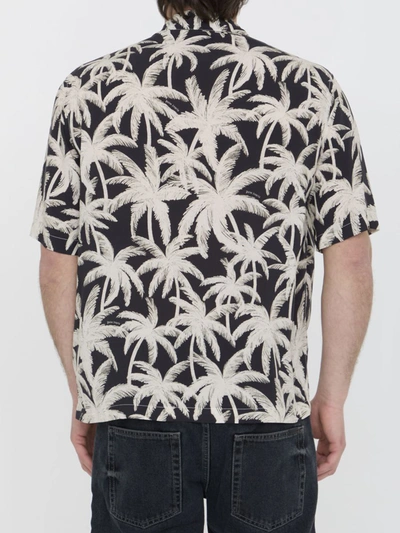 Shop Palm Angels Palm Shirt In Black