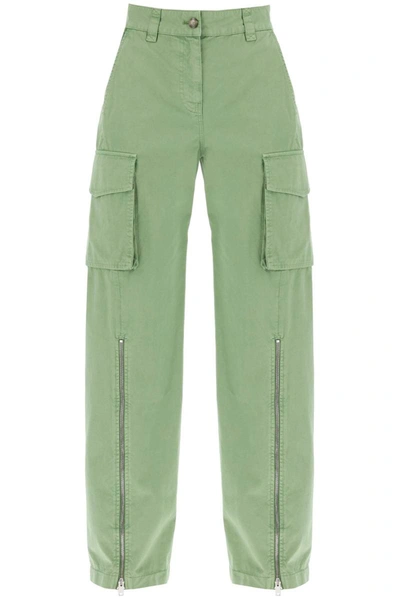 Shop Stella Mccartney Organic Cotton Cargo Pants For Men In Green