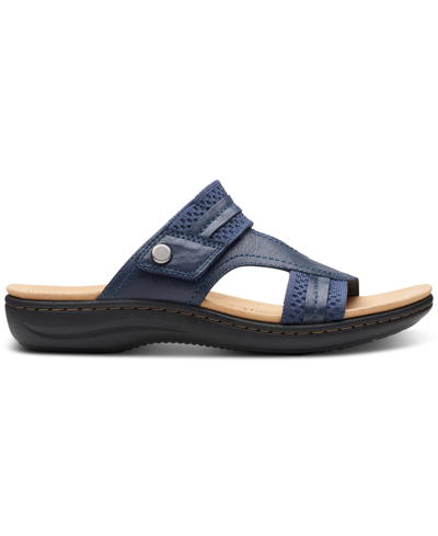 Clarks Laurieann Cara Platform Slide Sandals In Red Combi