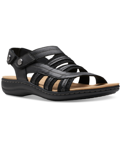 Shop Clarks Laurieann Erin Strappy Platform Sandals In Black Comb
