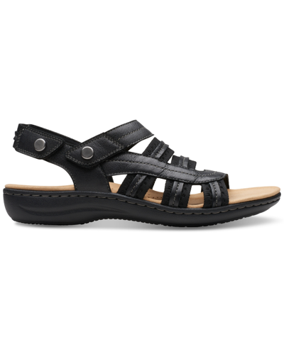 Shop Clarks Laurieann Erin Strappy Platform Sandals In Black Comb