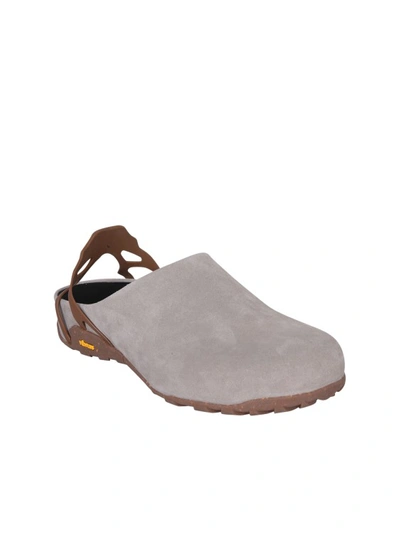 Shop Roa Leather Mules By  In Grey