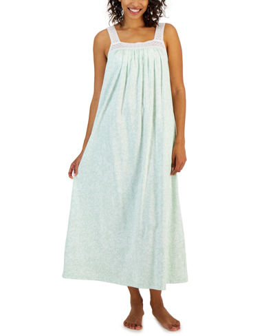 Shop Charter Club Women's Cotton Floral Lace-trim Nightgown, Created For Macy's In Butterfly Paisley